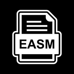 easm file document icon vector image