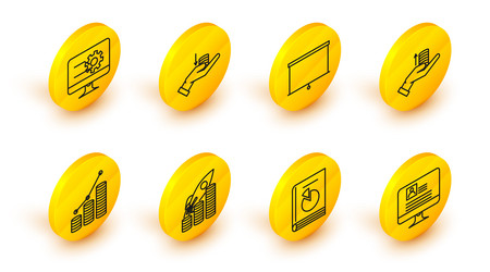set line computer monitor with resume user manual vector image