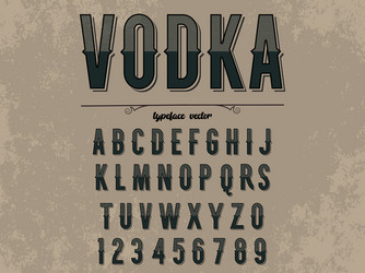 alphabet fonttypefacescriptshadow vector image