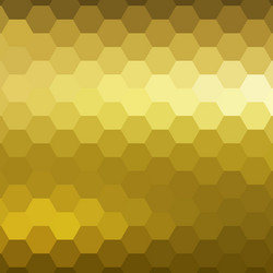 light gold template in a hexagonal style vector image