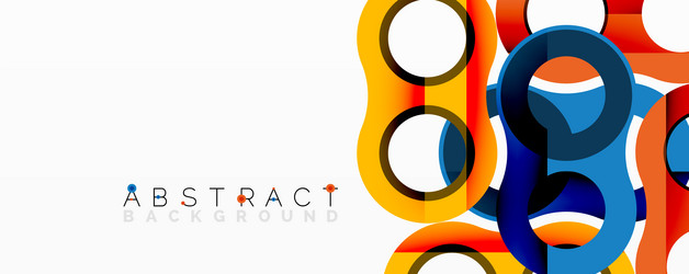 abstract geometric pattern with interlocking vector image