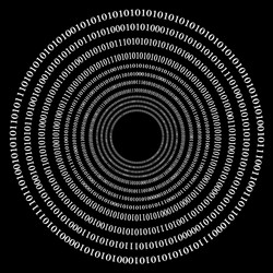 binary code background numbers concept vector image