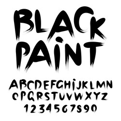 Ink Brush Script Font vector image