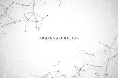 plexus abstract digital background vector image