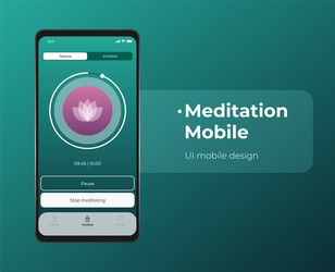 mobile ui ux template mockup - wireframe vector image