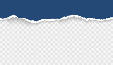 torn paper with ripped edges and soft shadow vector image