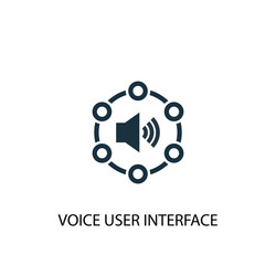 voice user interface icon simple element vector image