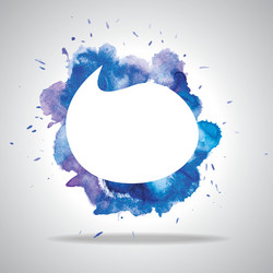 bright speech cloud and blobs vector image