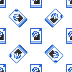 line document with graph chart icon isolated vector image