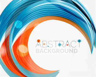 swirl line abstract background vector image