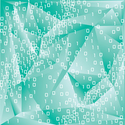 binary computer code background vector image