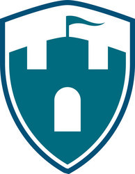 Castle logo template icon vector