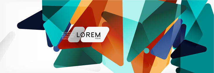 mosaic triangular low poly style abstract vector image