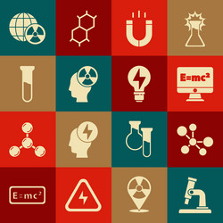 set microscope molecule equation solution vector image