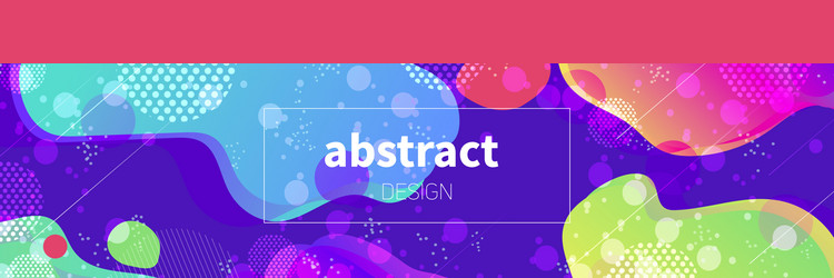 web banner template with space shining effect vector image