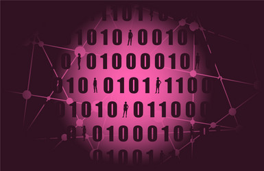 binary code backdrop vector image