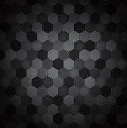 Dark Hexagon Abstract Background vector image
