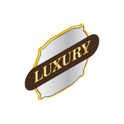 label quality luxury icon isometric 3d style vector