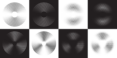 modern abstract background circle halftone dots vector image