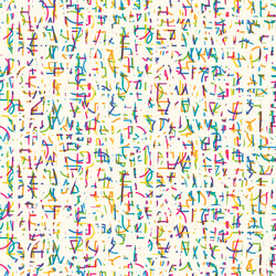 seamless pattern of unreadable simple fonts vector image