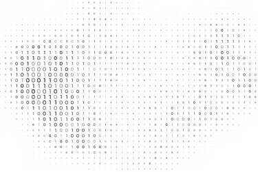 Abstract binary code or digits white wallpaper vector