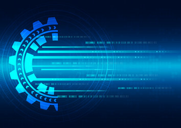circuit technology background with hi-tech digital vector image