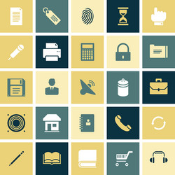 flat design icons for user interface vector image