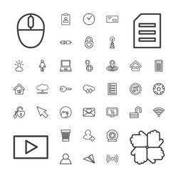 Internet icons vector