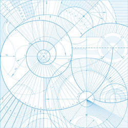 Technical Blueprint Pattern vector image