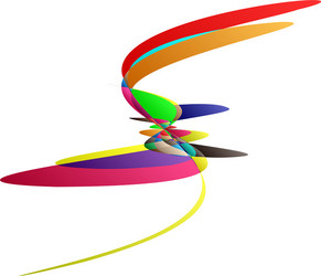 abstract knot design element random intersecting vector image
