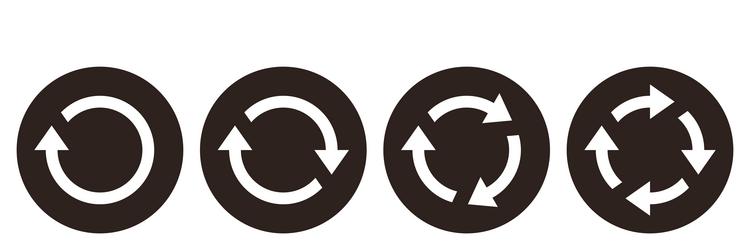 Reload & Refresh Cycle Icons vector image