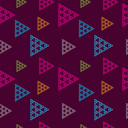 abstract triangular geometric seamless pattern vector image