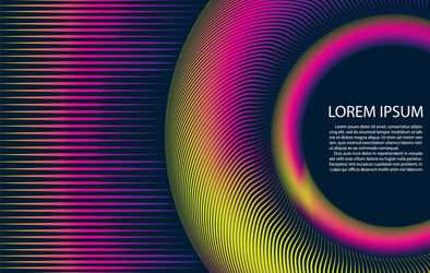 abstract colorful string lines background vector image