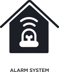 alarm system isolated icon simple element from vector image