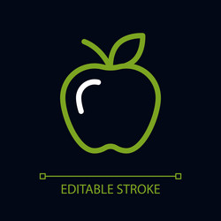apple pixel perfect color linear ui icon for dark vector image