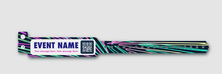 bracelet template event access lightning vector image
