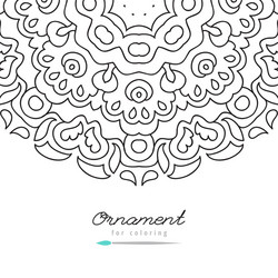 Frame for coloring vector