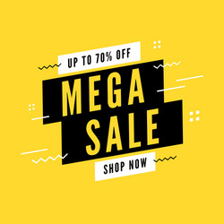 mega sale special offer vector