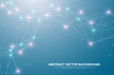 Blockchain Network Abstract vector image