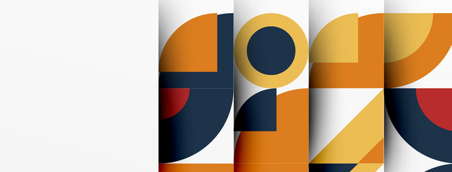 geometric design abstract background - circles vector image