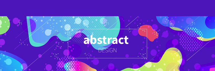 web banner template with space shining effect vector image