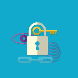 Web security concept icon vector