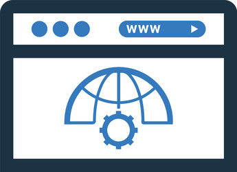 browser website development icon graphics vector image