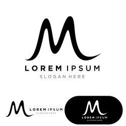 Letter m logo icon Royalty Free Vector Image - VectorStock