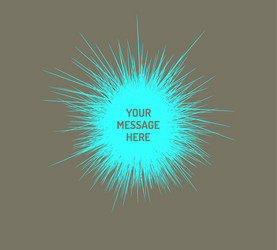 3d abstract element with prickles design vector image