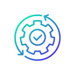 automation gradient linear icon vector image