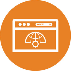 browser website development icon vector image