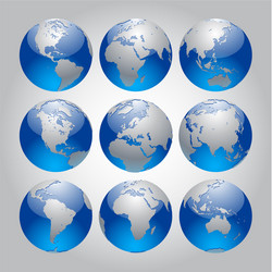 World globe icon Royalty Free Vector Image - VectorStock