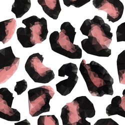 print fur leopard triangle pattern vector image