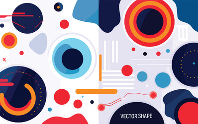 abstract geometric flat pattern vector image